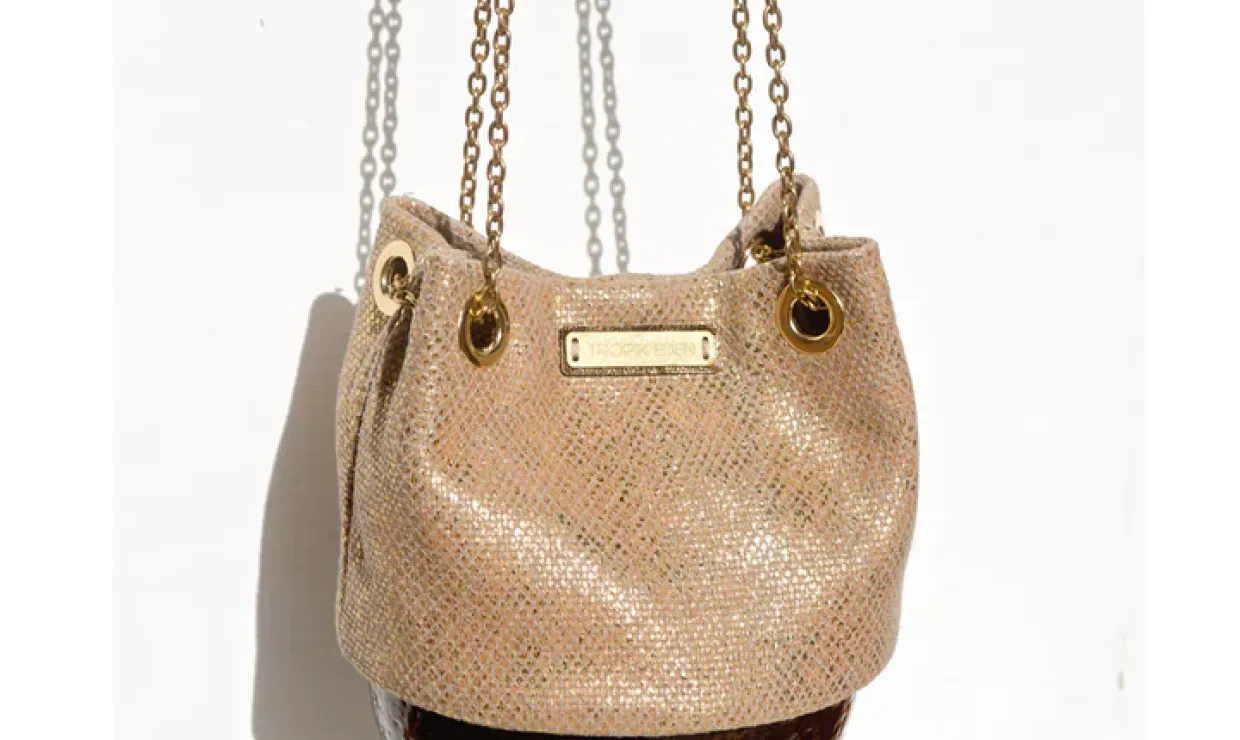 Sac toile Piton doré