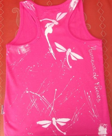 Debardeur fushia dos libellule